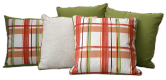 coussins de décoration